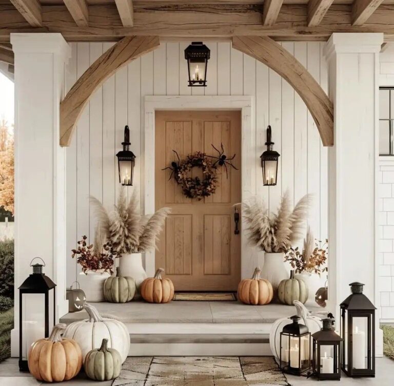 Simple Porch Pumpkins